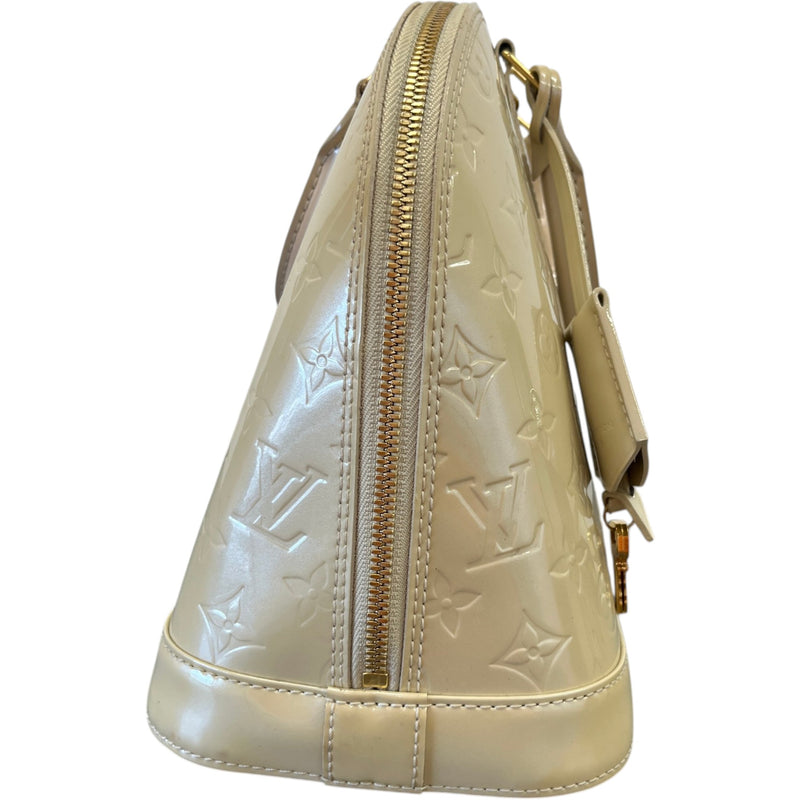 Women's Vernis Leather Alma Mm Bag Cream