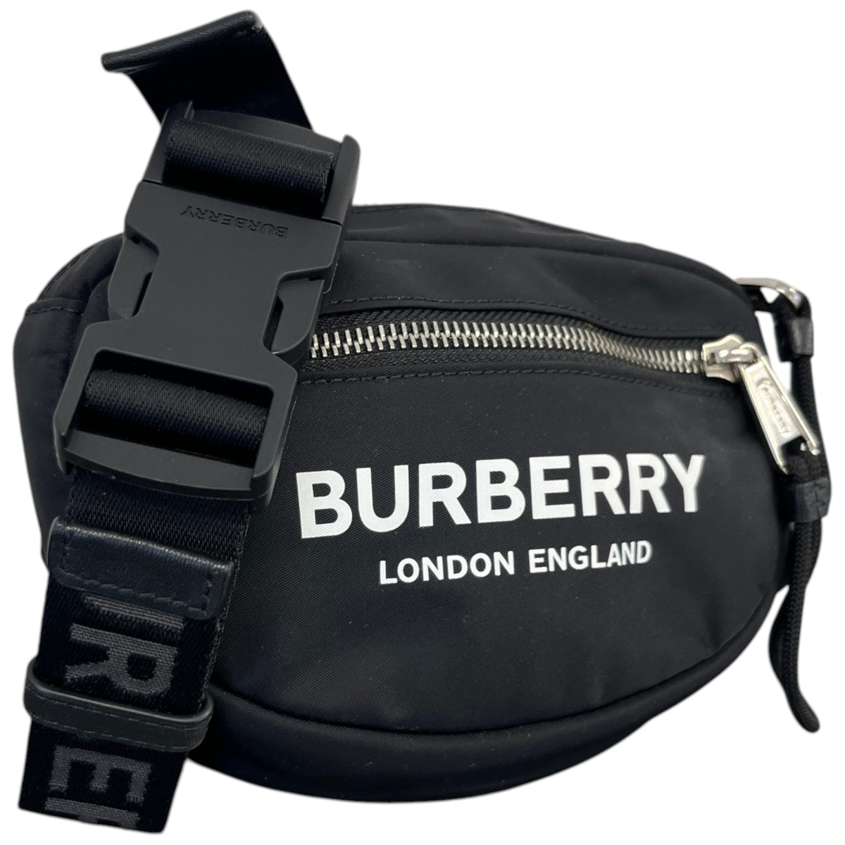 Men's Logo Cannon Nylon Belt Bag Black - Photo 4