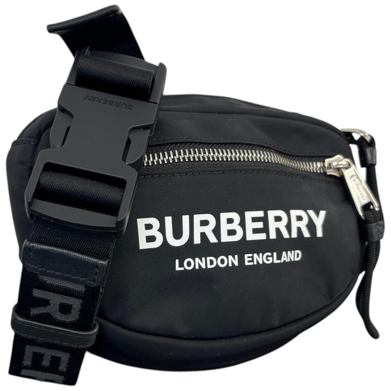Men's Logo Cannon Nylon Belt Bag Black