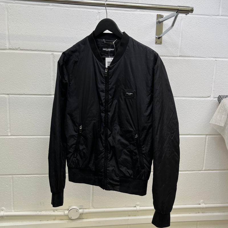 Men's Plaque Logo Jacket Black Size IT 48 / M