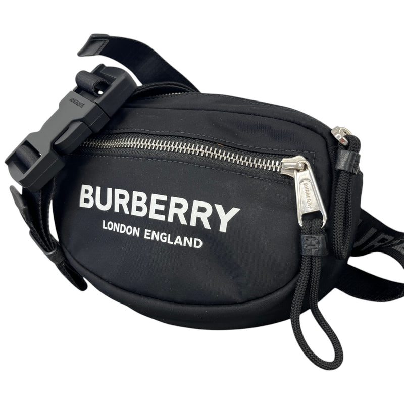 Men's Logo Cannon Nylon Belt Bag Black