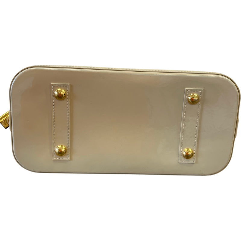 Women's Vernis Leather Alma Mm Bag Cream