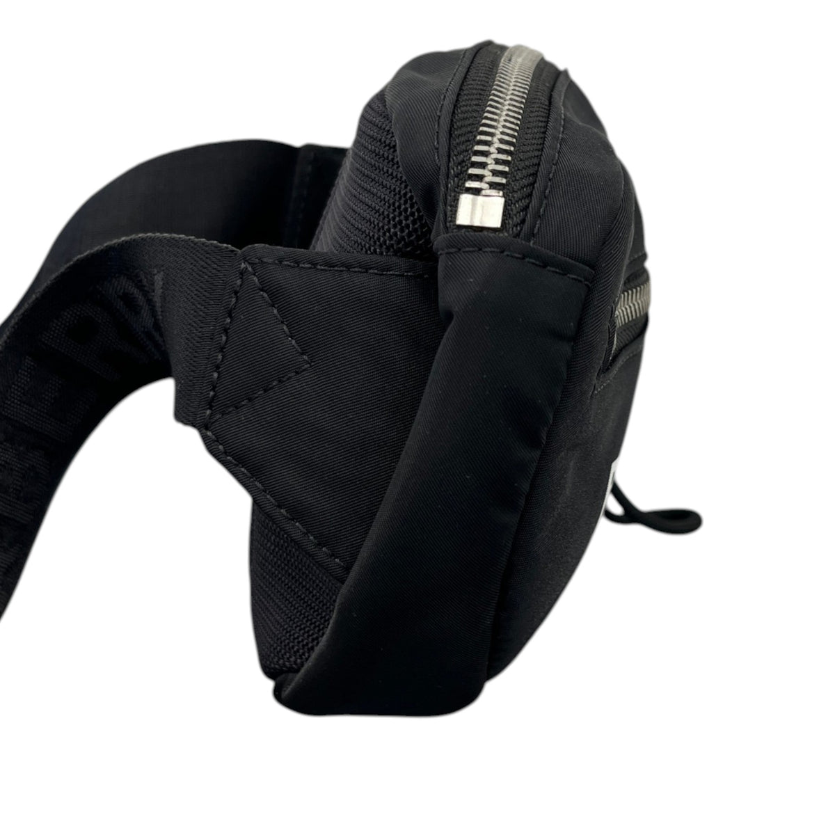 Men's Logo Cannon Nylon Belt Bag Black - Photo 6