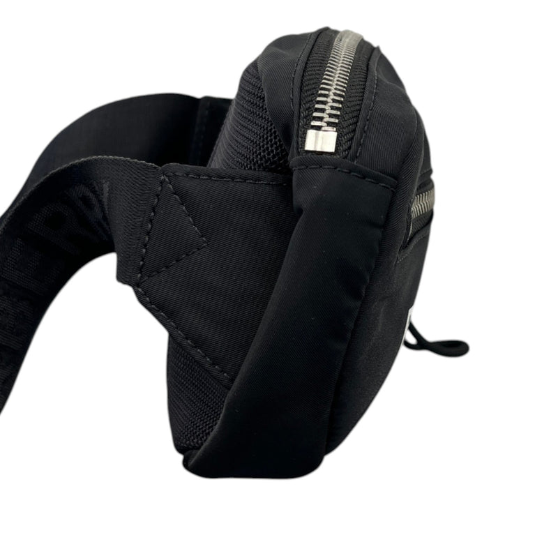 Men's Logo Cannon Nylon Belt Bag Black