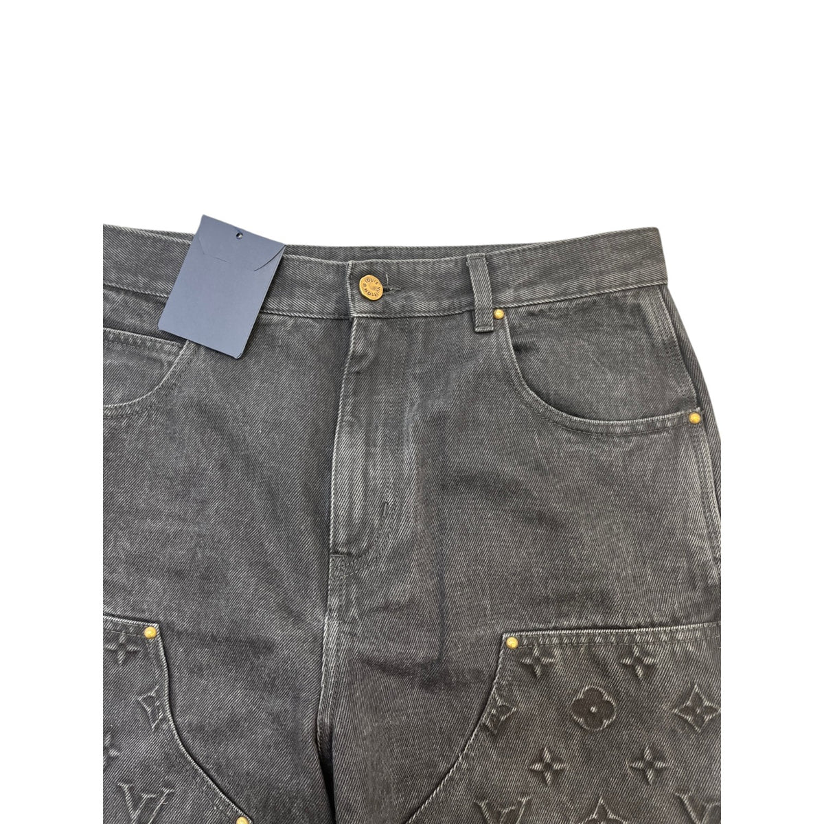Men's Monogram Jeans Black Size M / W32 - Photo 3