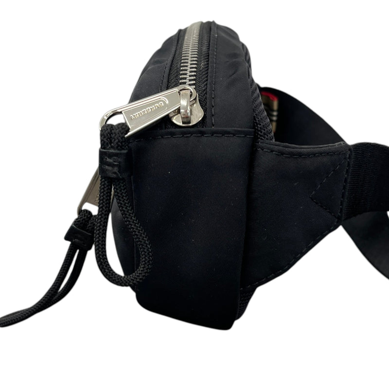 Men's Logo Cannon Nylon Belt Bag Black