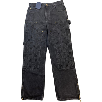 Men's Monogram Jeans Black Size M / W32