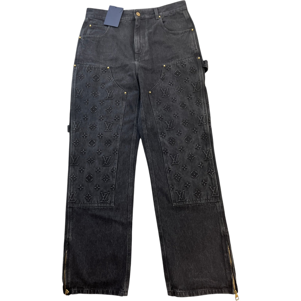 Men's Monogram Jeans Black Size M / W32 - Photo 1