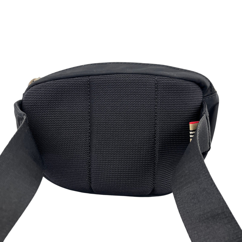 Men's Logo Cannon Nylon Belt Bag Black