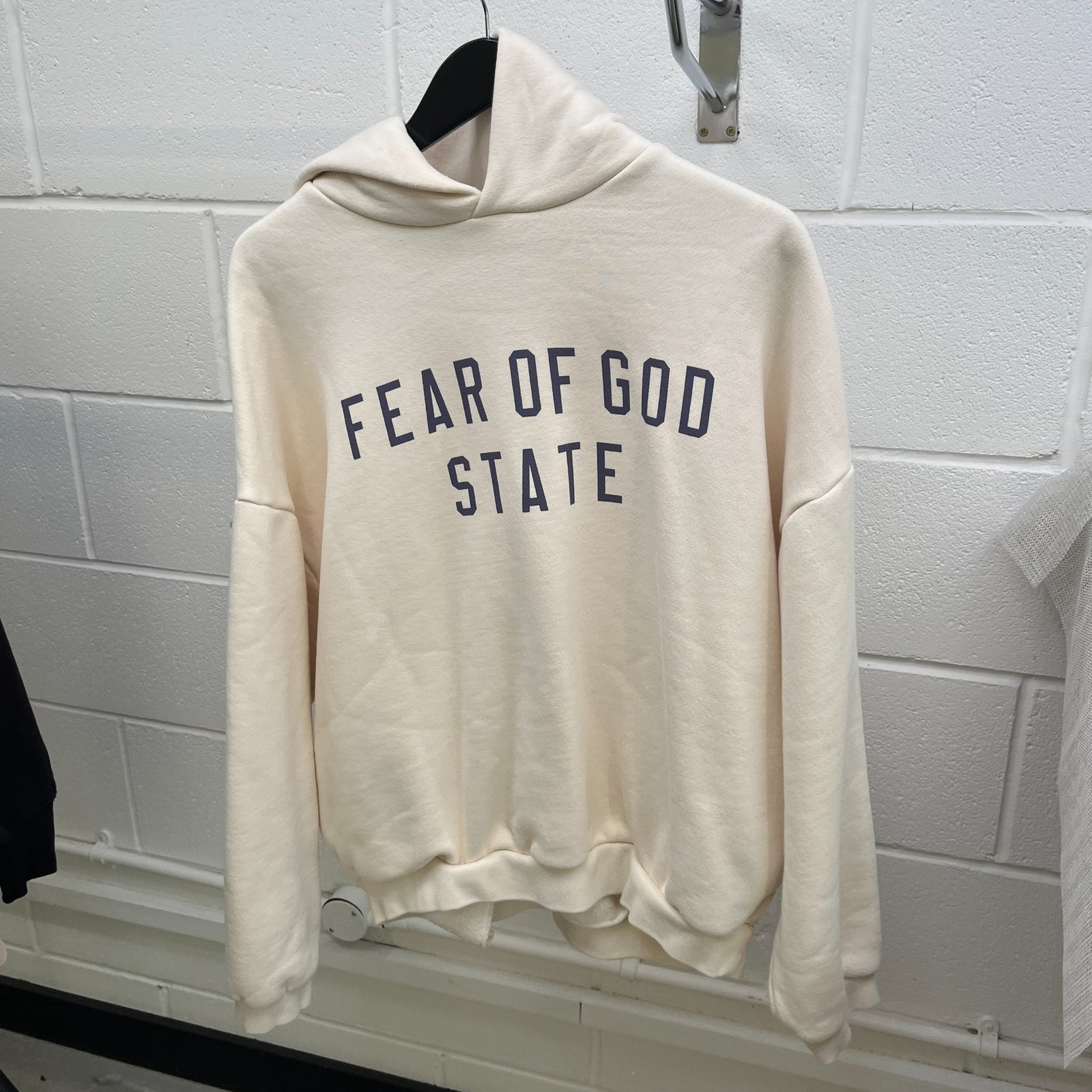 Men's Fear Of God Hoodie Cream Size M - Photo 6