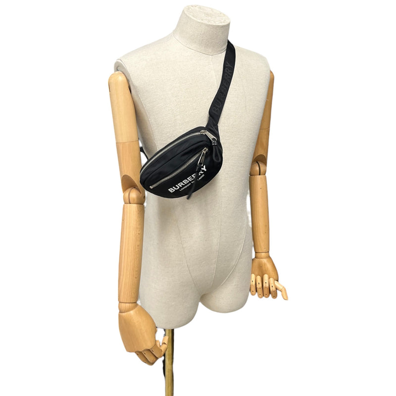 Men's Logo Cannon Nylon Belt Bag Black