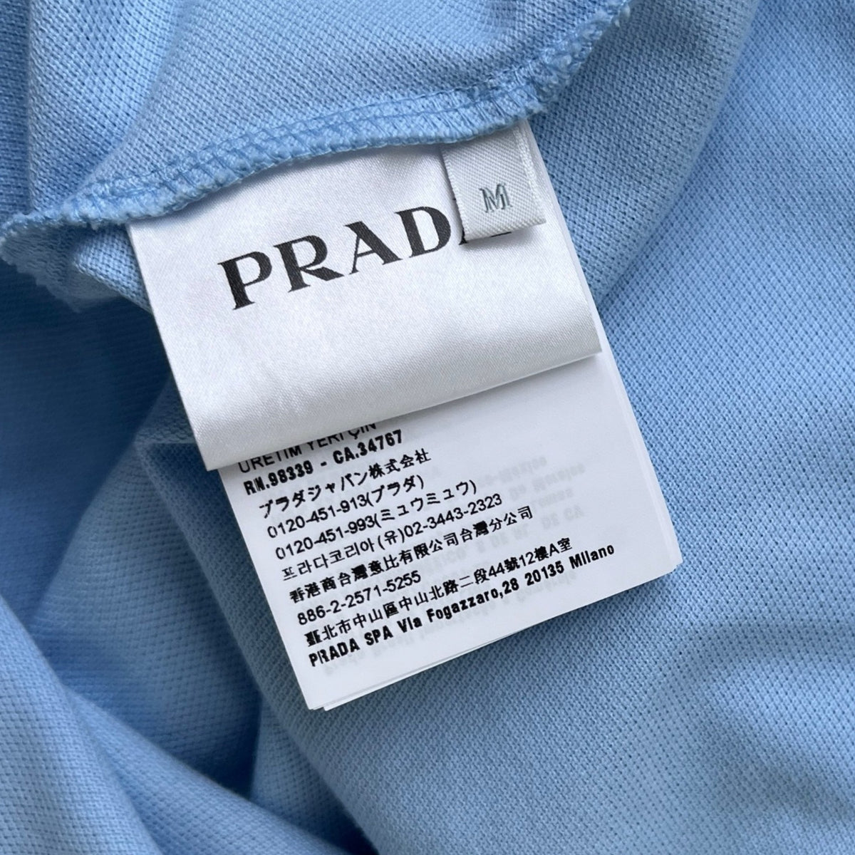 Men's Logo Polo Shirt Blue Size M - Photo 7