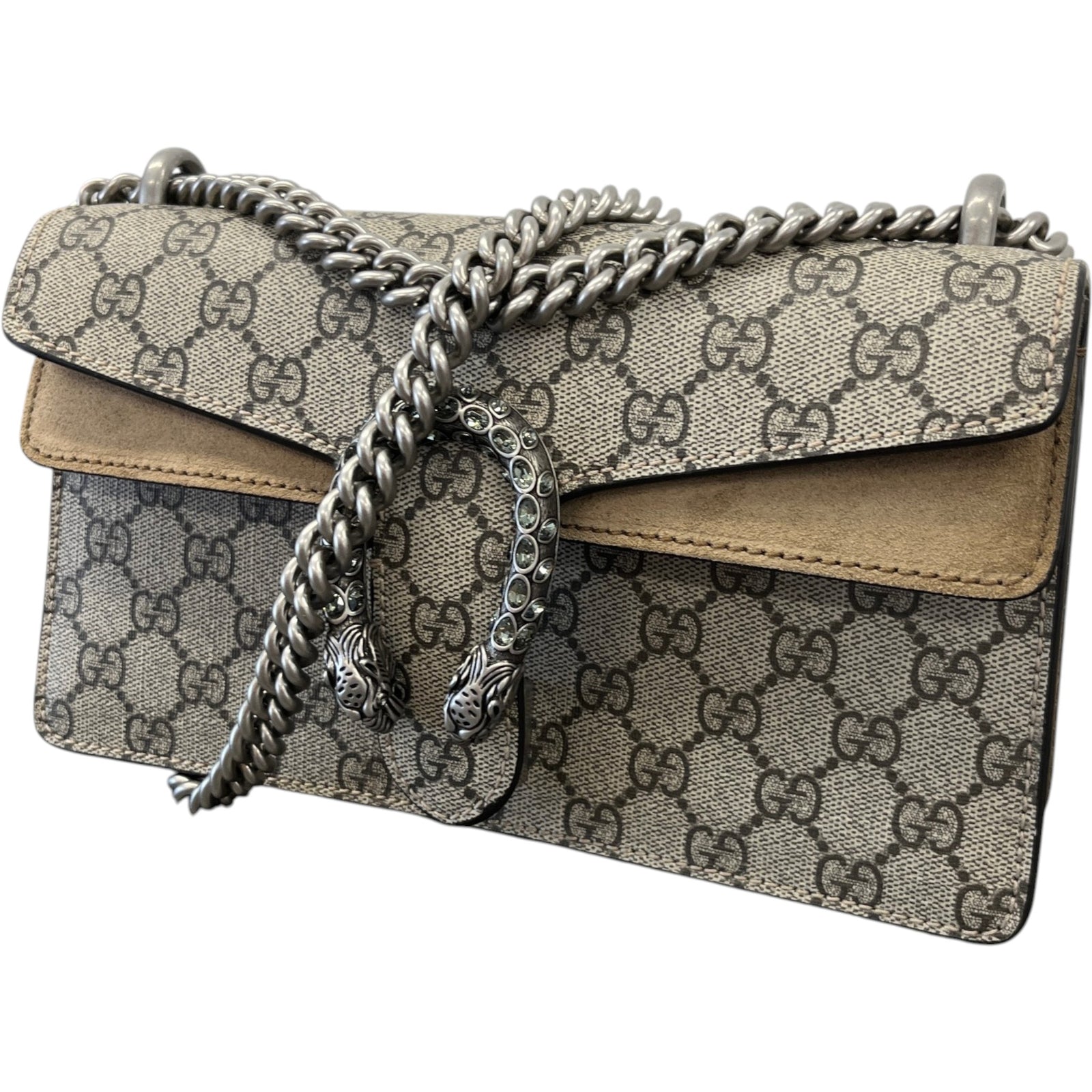 Gucci Women's GG Supreme Dionysus Small Shoulder Bag Beige - Photo 5