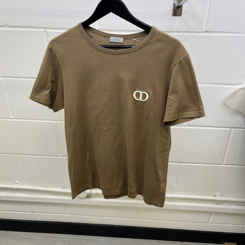 Men's CD Icon T-Shirt Beige Size M