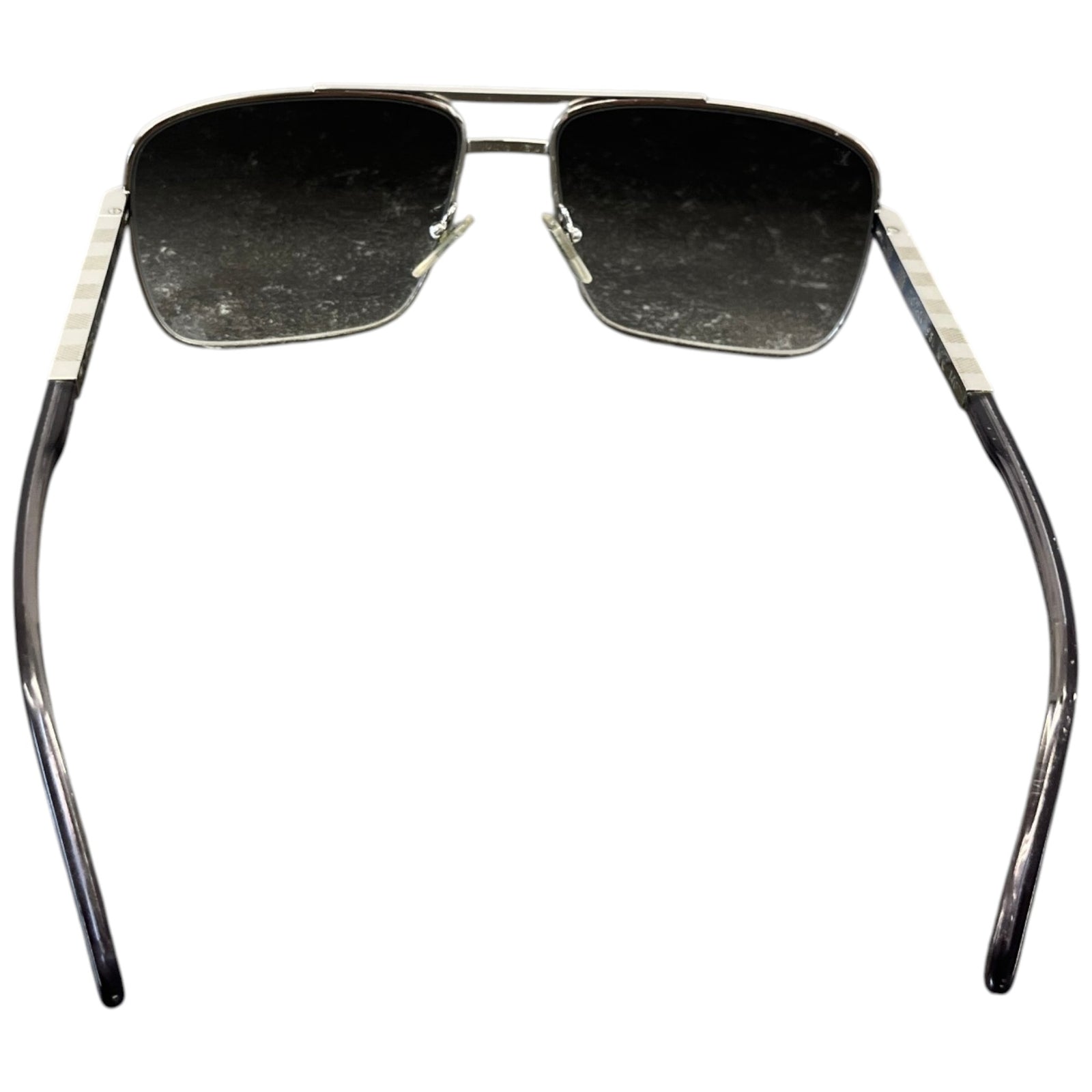 Men's Z0260U Damier Sunglasses Silver - Photo 4