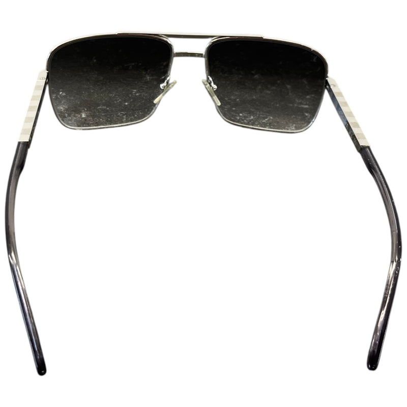 Men's Z0260U Damier Sunglasses Silver