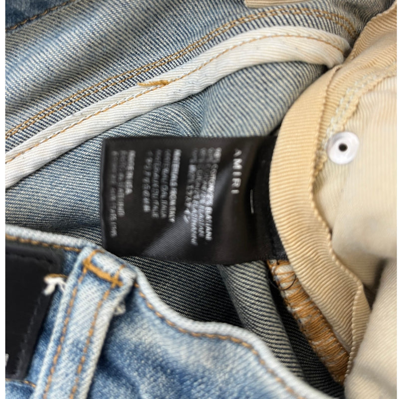 Men's Distressed MX1 Jeans Blue Size W31