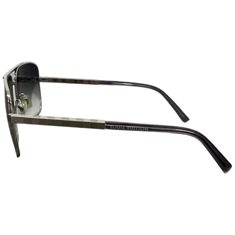 Men's Z0260U Damier Sunglasses Silver
