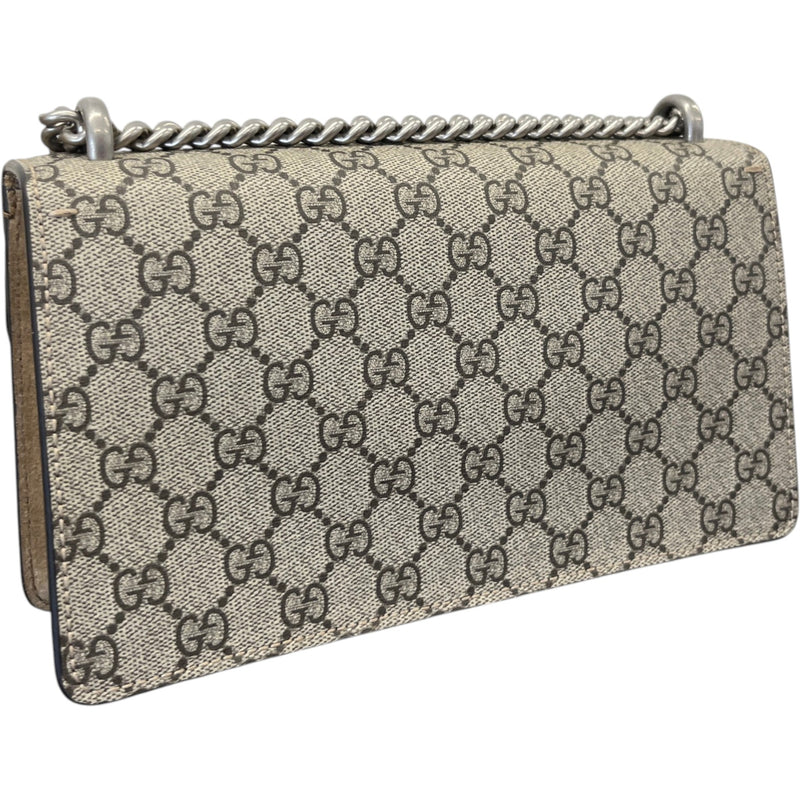 Gucci Women's GG Supreme Dionysus Small Shoulder Bag Beige