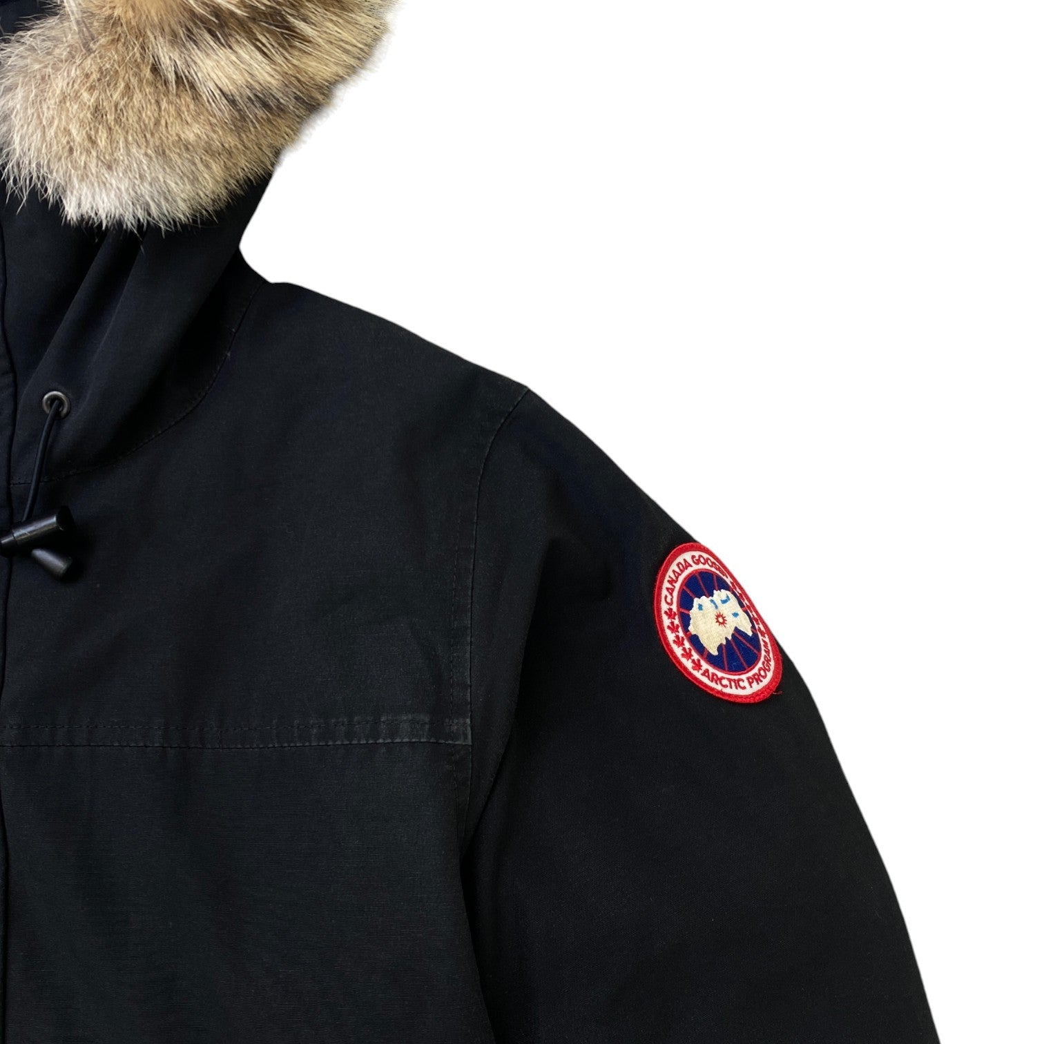 Men's Langford Parka Down Jacket Black Size S - Photo 7