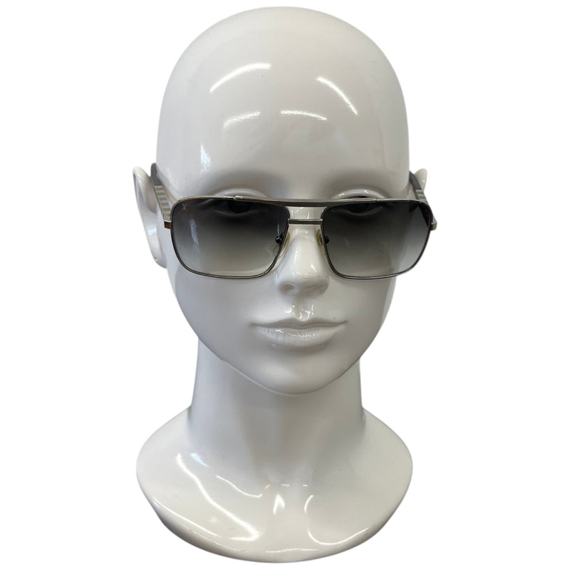 Men's Z0260U Damier Sunglasses Silver