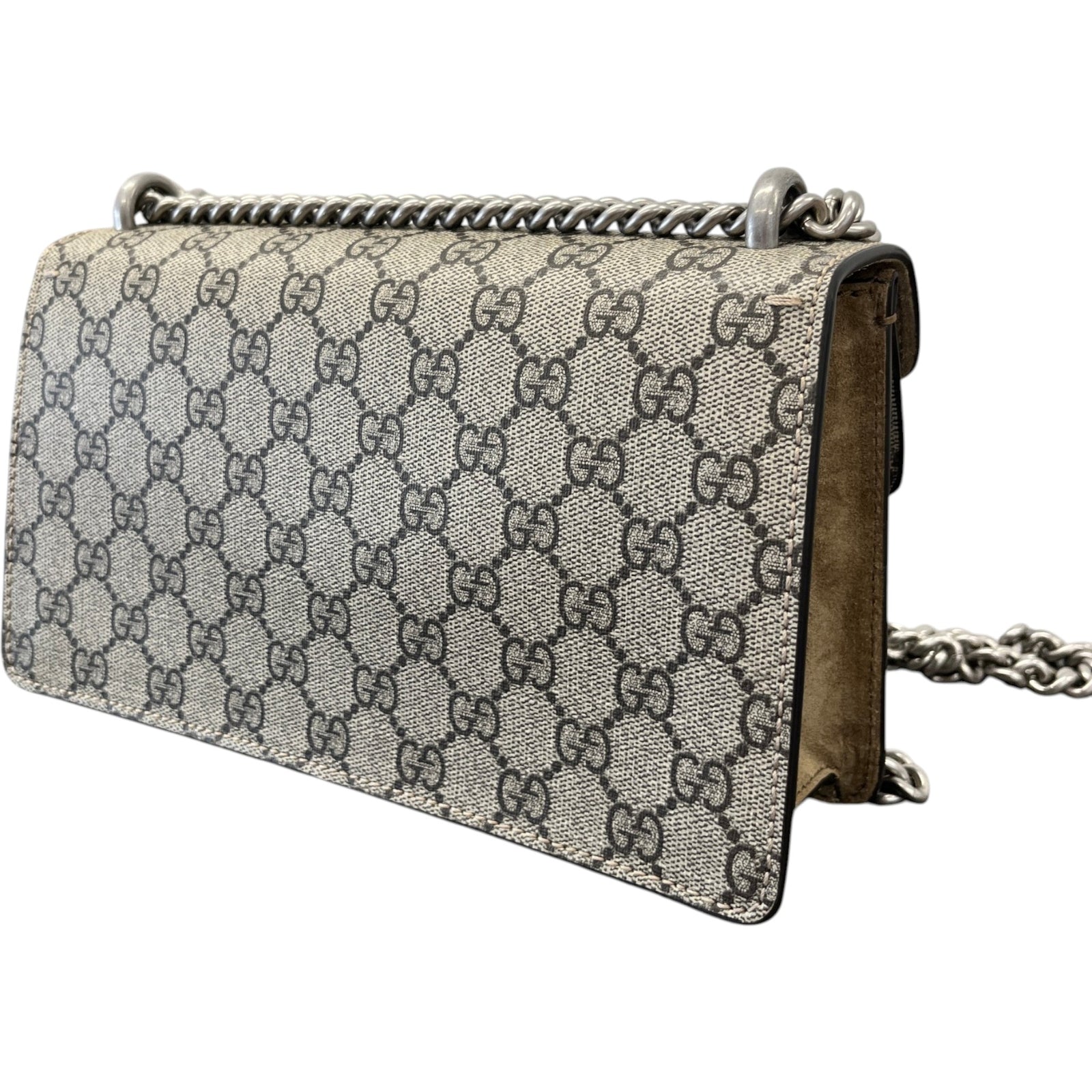 Gucci Women's GG Supreme Dionysus Small Shoulder Bag Beige - Photo 9