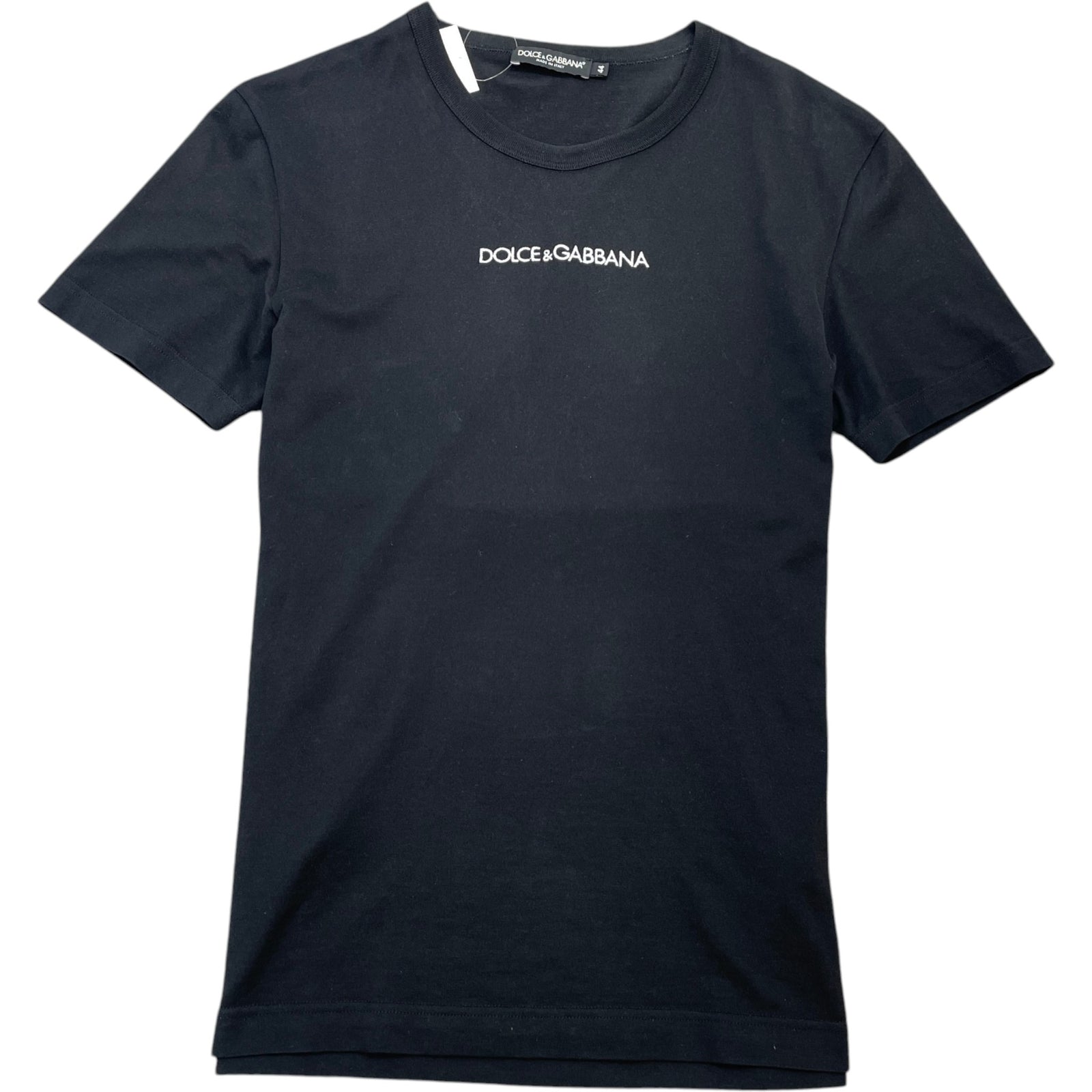 Men's Embroidered Logo T-Shirt Black Size IT 44 / UK XS - Photo 1