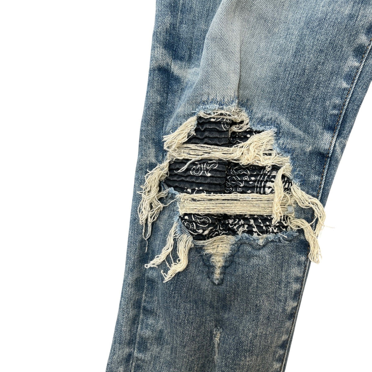 Men's Distressed MX1 Jeans Blue Size W31 - Photo 4