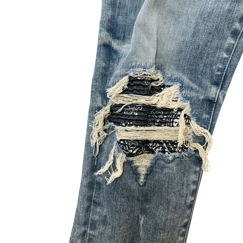 Men's Distressed MX1 Jeans Blue Size W31