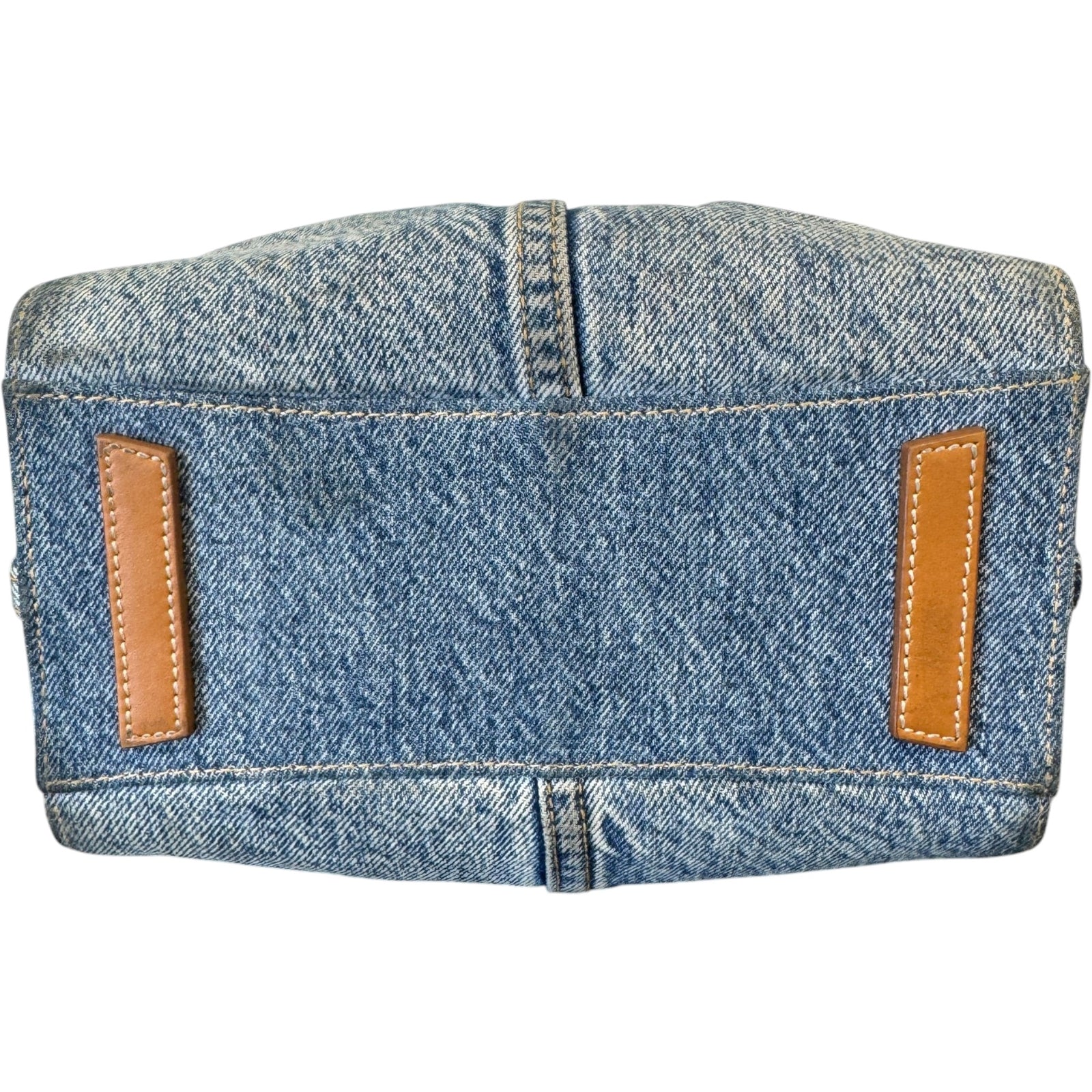 Women's Antigona Lock Mini Boyfriend denim Bag Blue - Photo 10