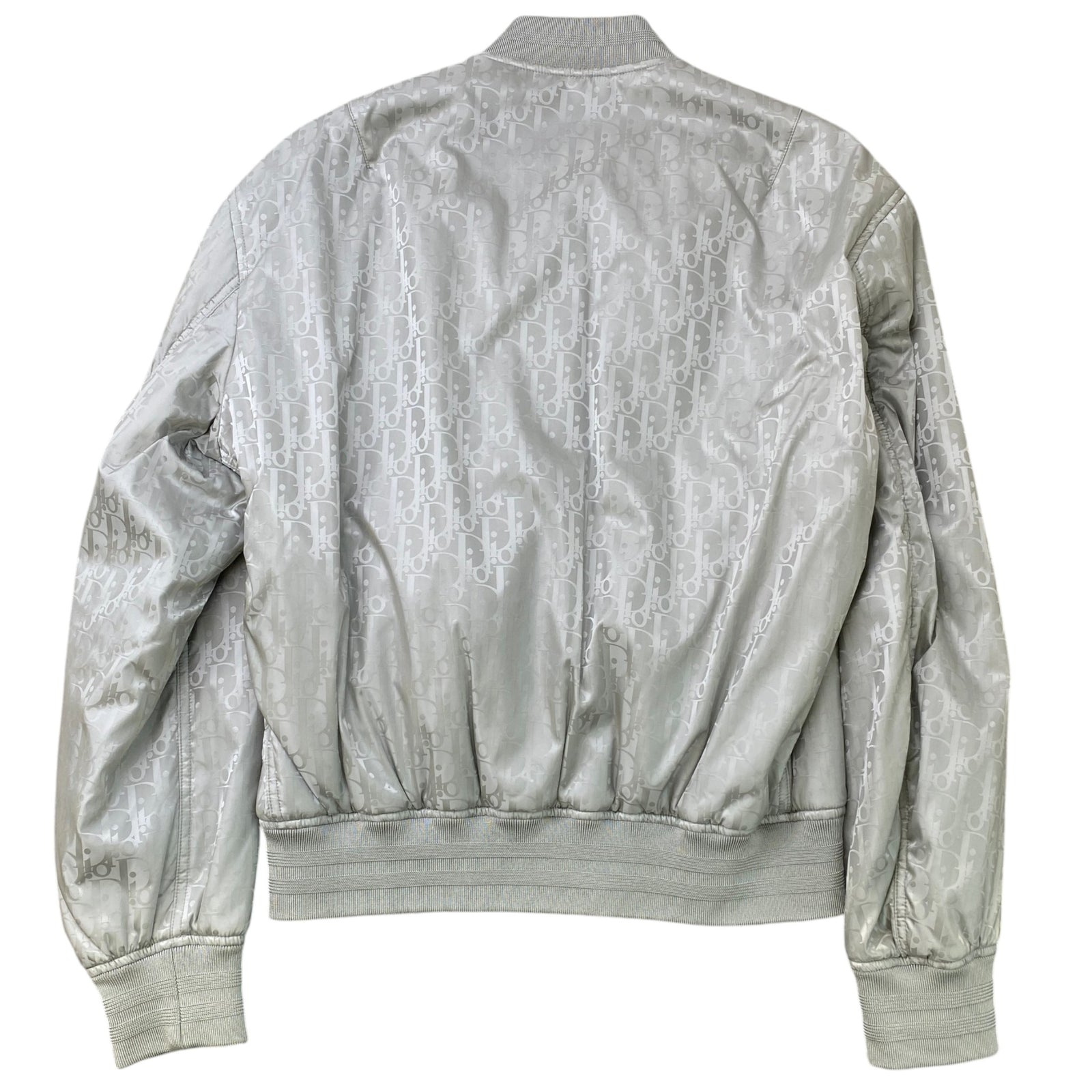 Men's Oblique Bomber Jacket Grey Size M - Photo 2