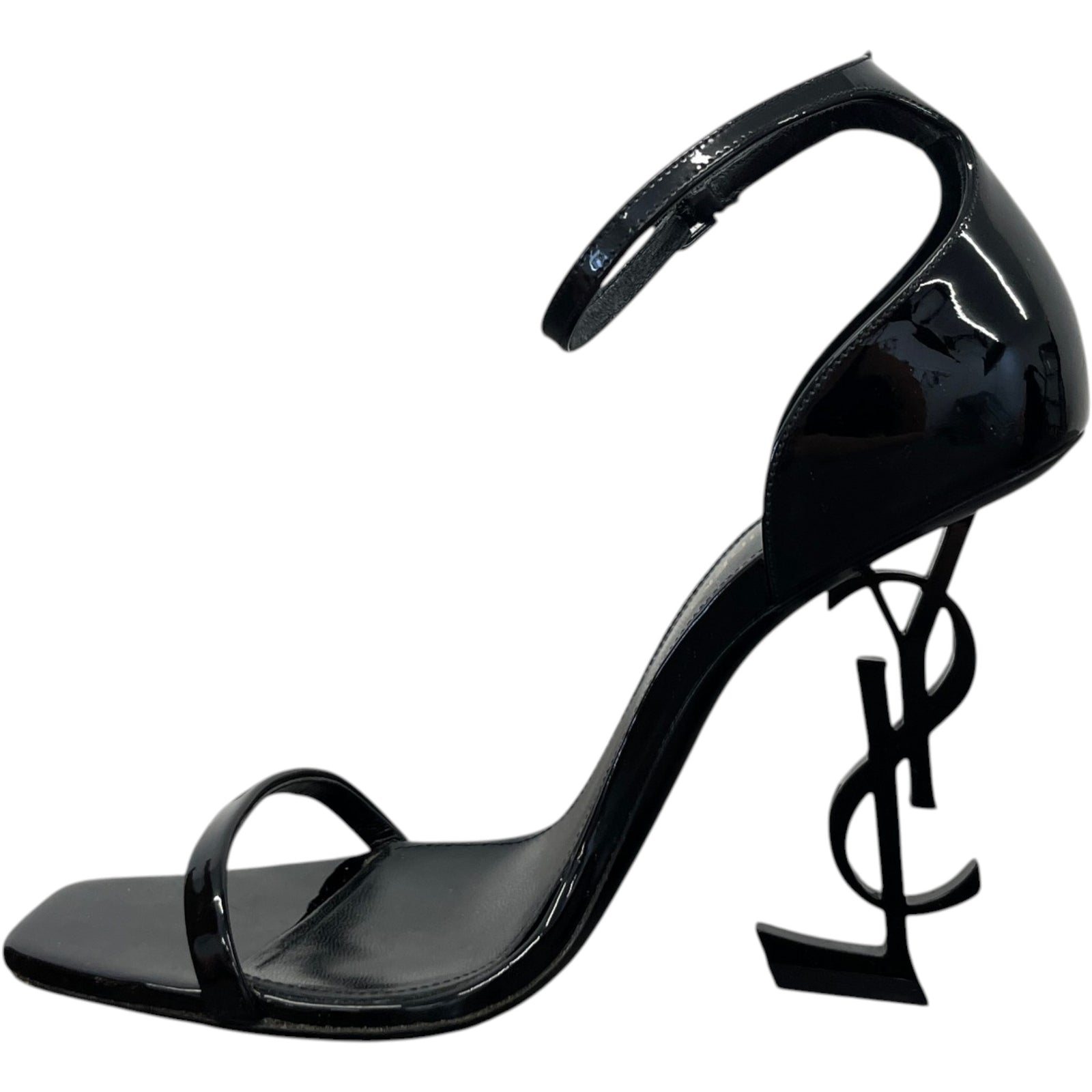 Saint Laurent Women's Opyum 110 Sandal Heels Black Size 4 - Photo 2