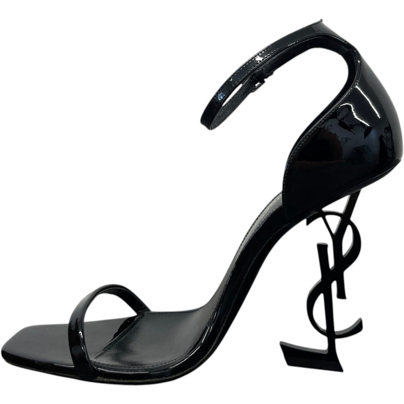 Saint Laurent Women's Opyum 110 Sandal Heels Black Size 4
