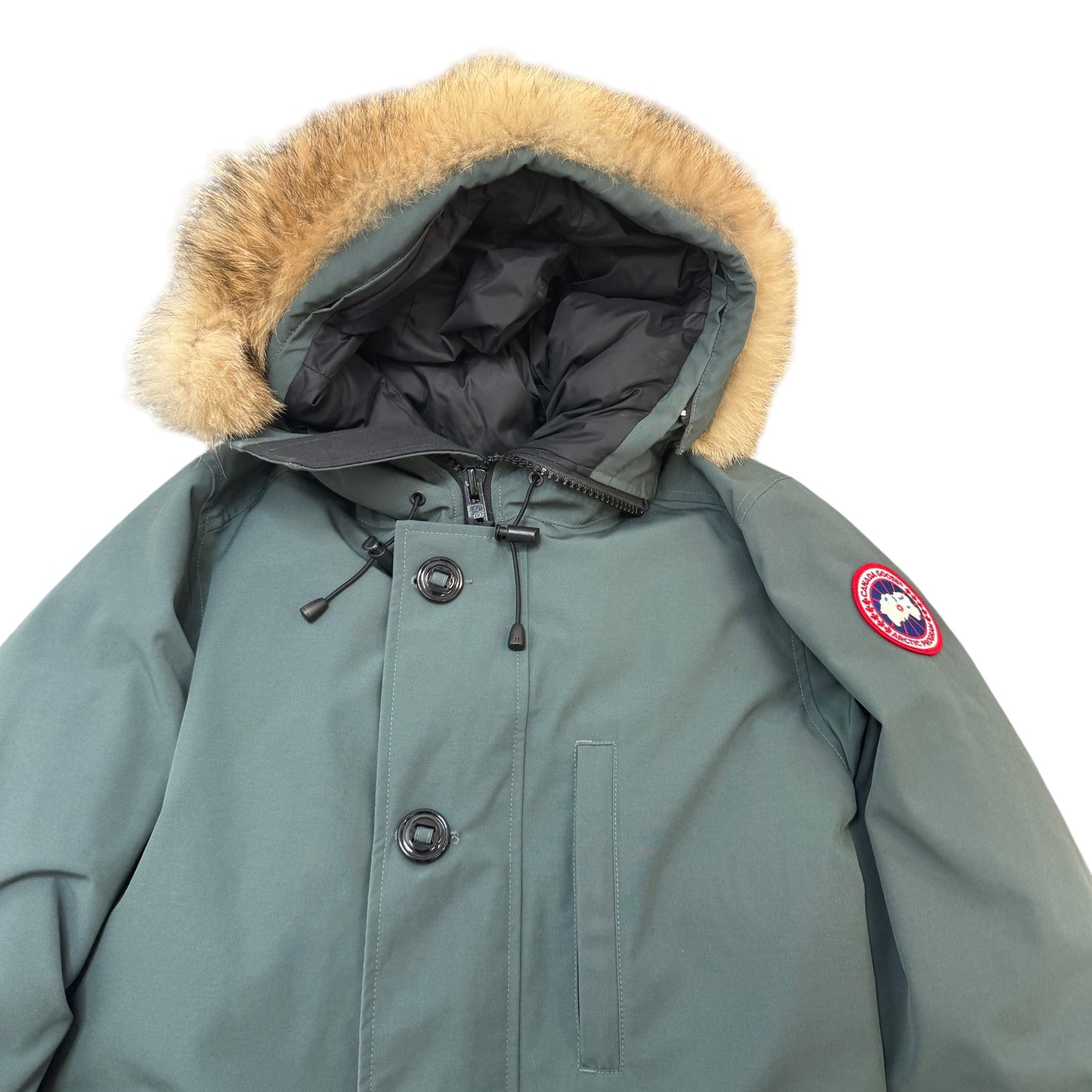 Men's Chateau Parka Down Jacket Green Size S - Photo 3