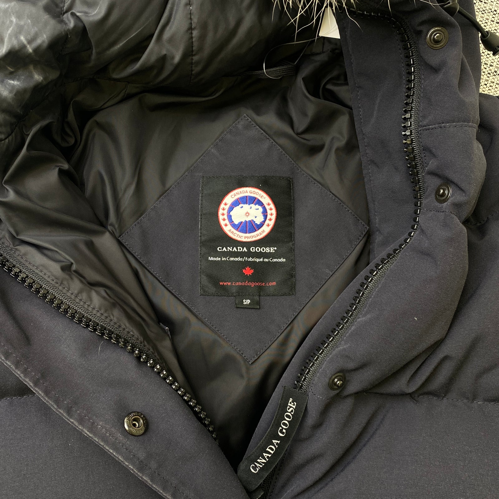 Women's Portland Parka Down Jacket Navy Size S - Photo 8