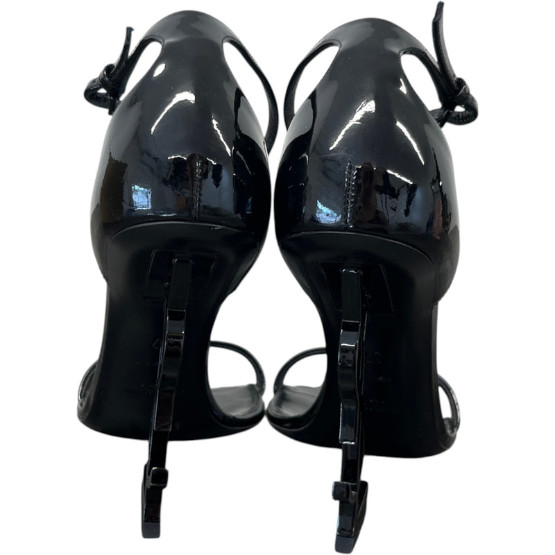 Saint Laurent Women's Opyum 110 Sandal Heels Black Size 4