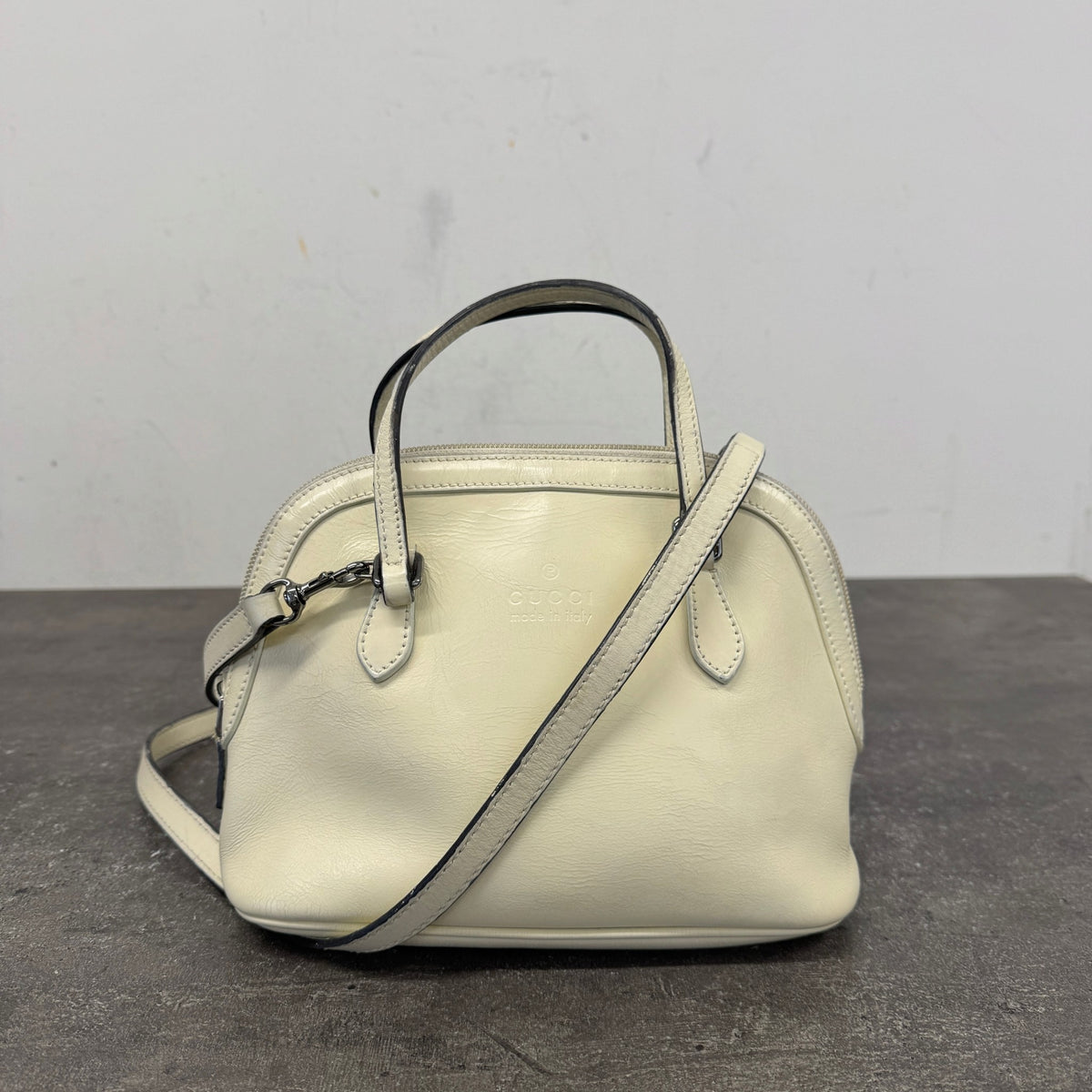 Women's Mini Dome Handbag Cream - Photo 14