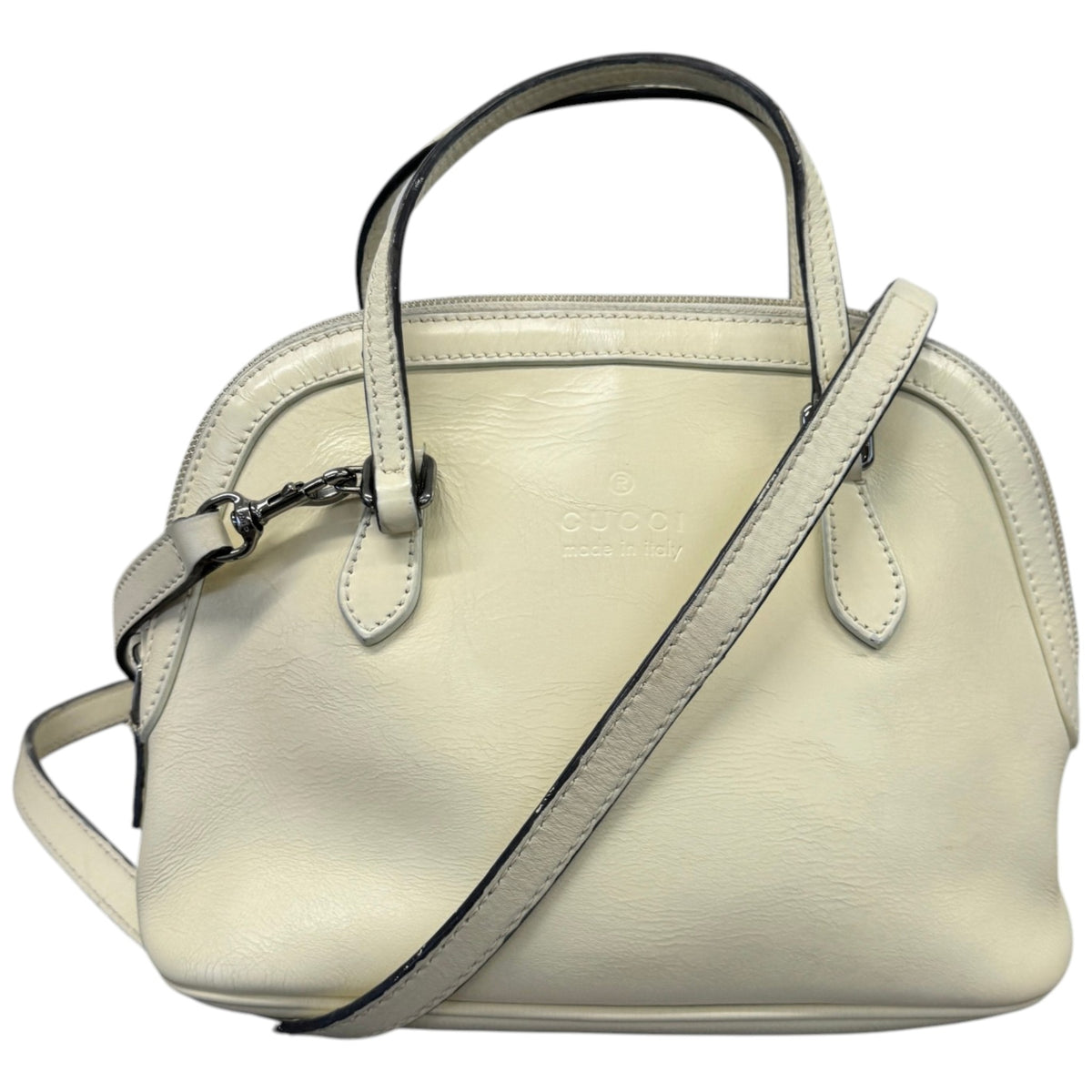 Women's Mini Dome Handbag Cream - Photo 1