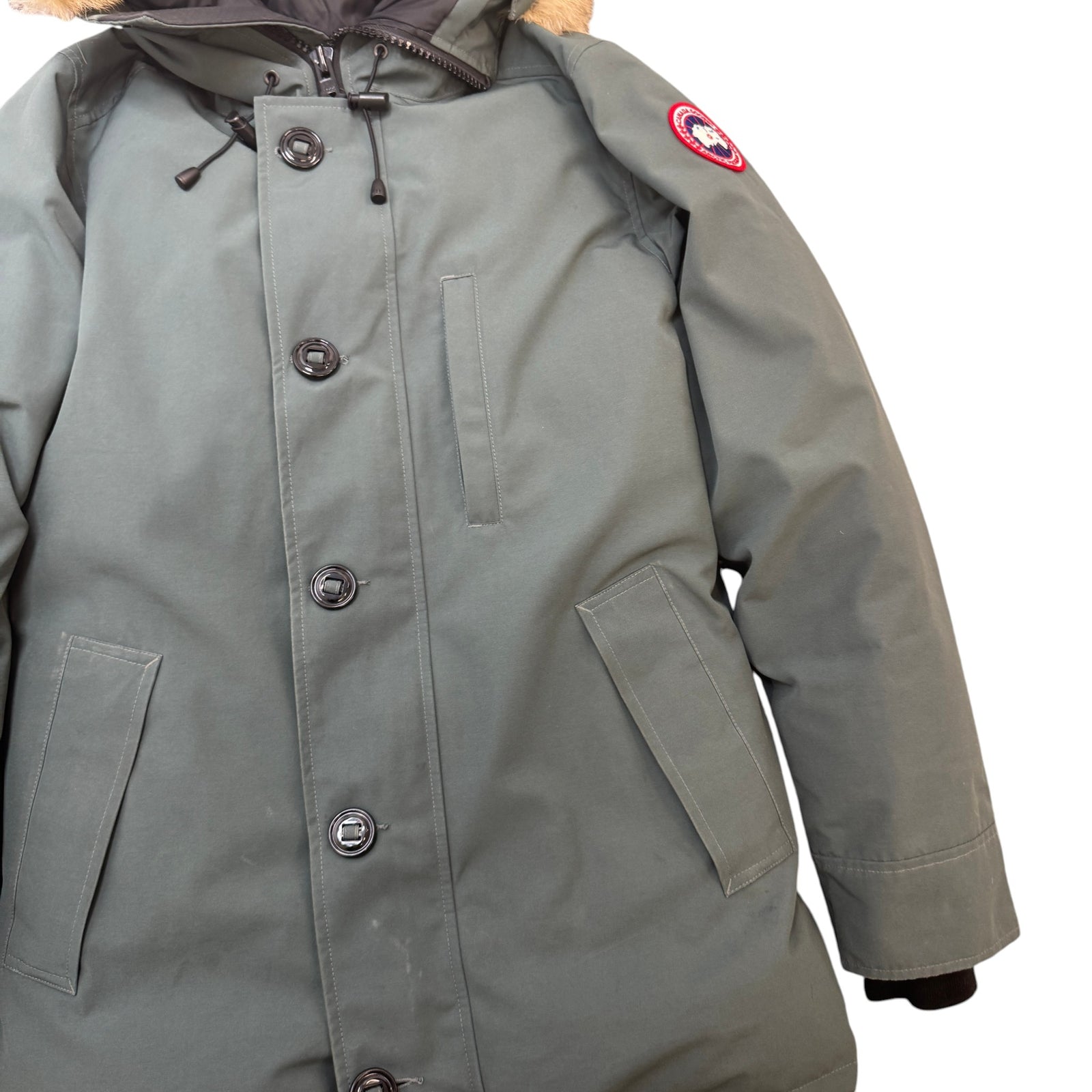 Men's Chateau Parka Down Jacket Green Size S - Photo 5
