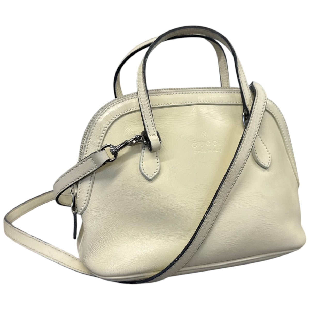 Women's Mini Dome Handbag Cream - Photo 4