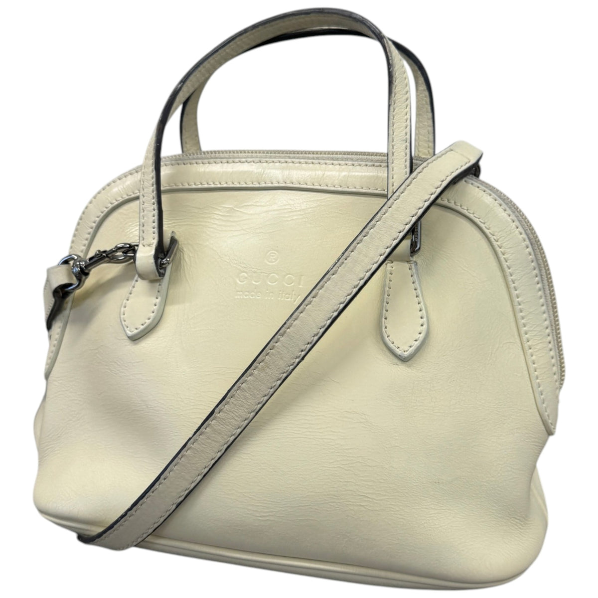 Women's Mini Dome Handbag Cream - Photo 5