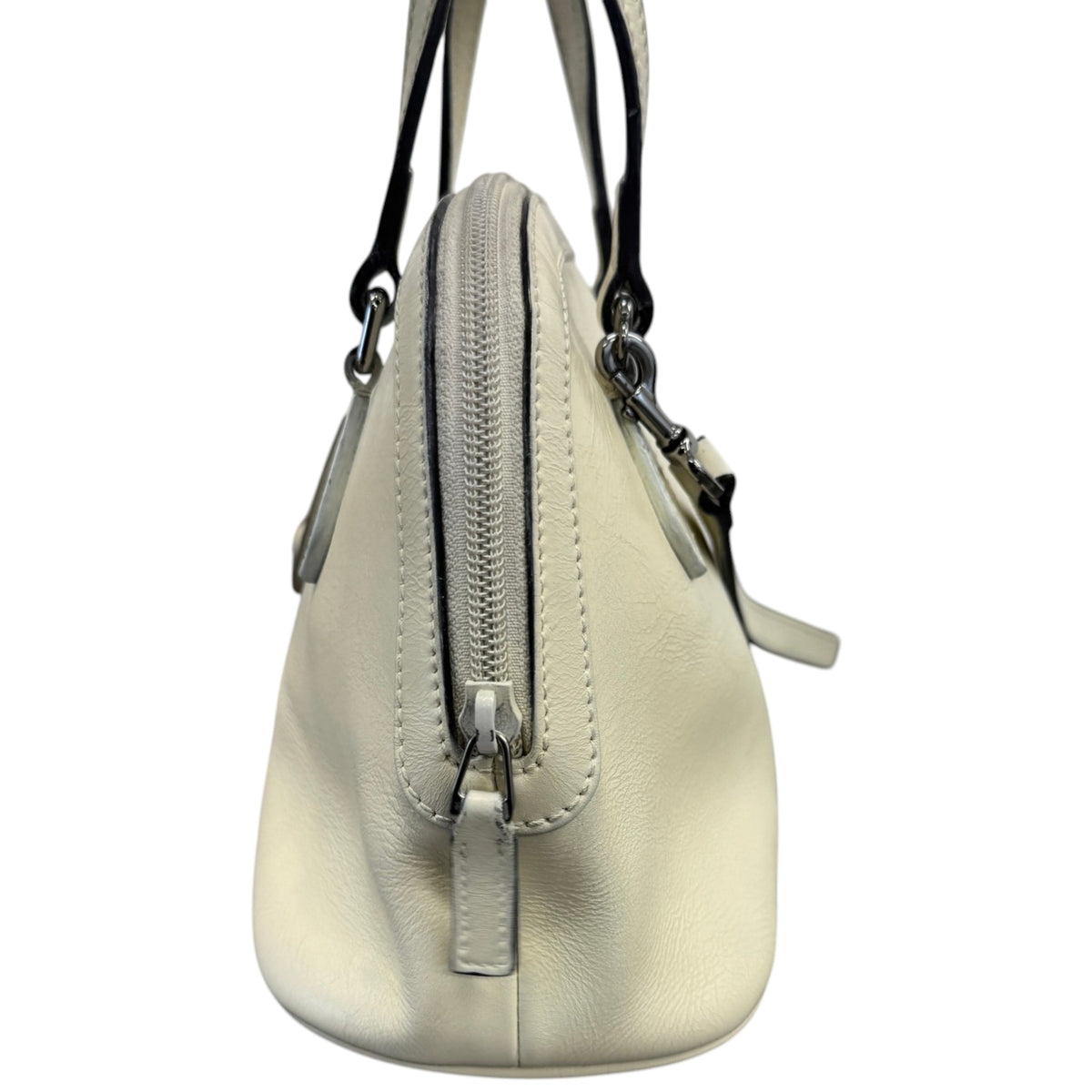 Women's Mini Dome Handbag Cream - Photo 7