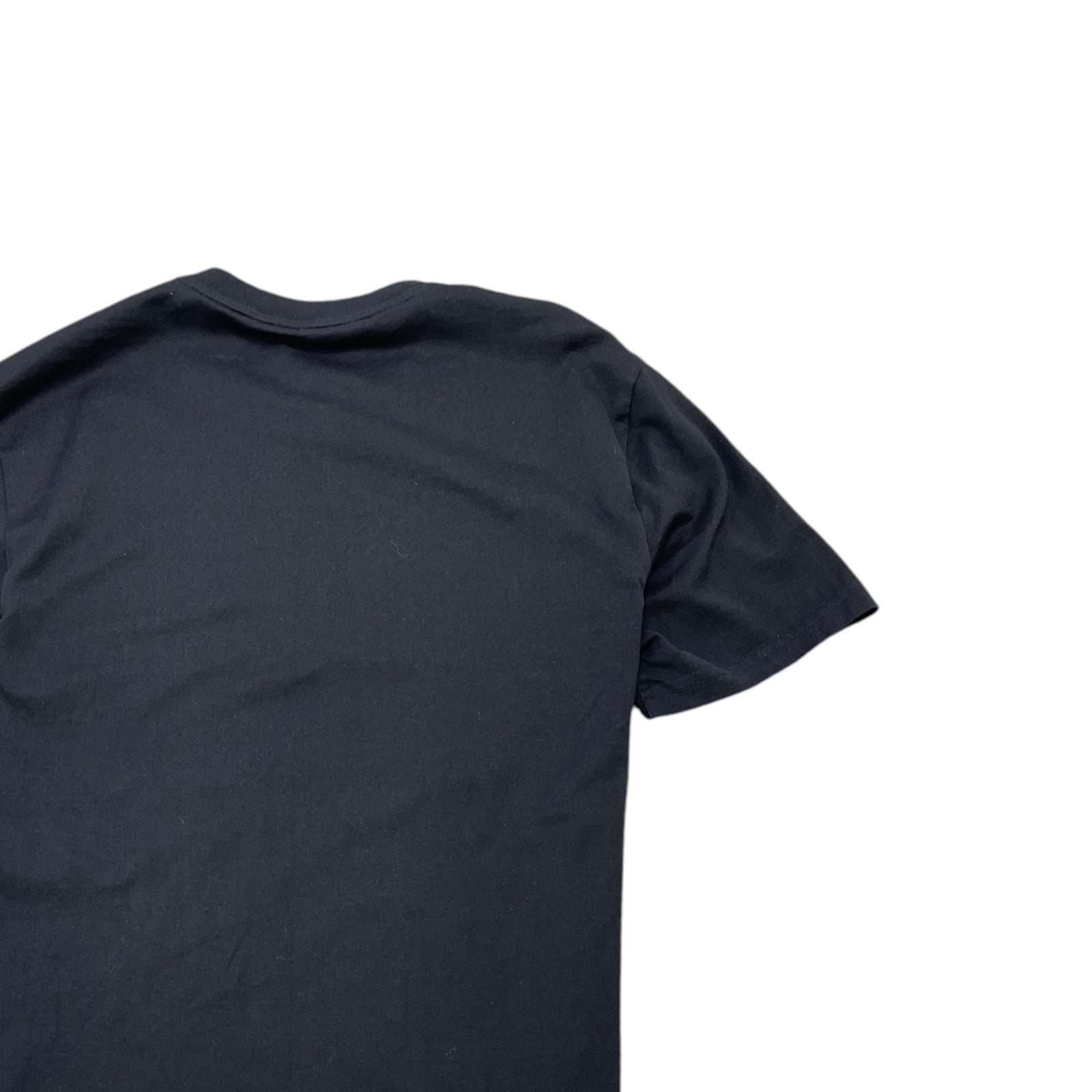 Men's Distressed Logo Print T-Shirt Black Size S - Photo 4