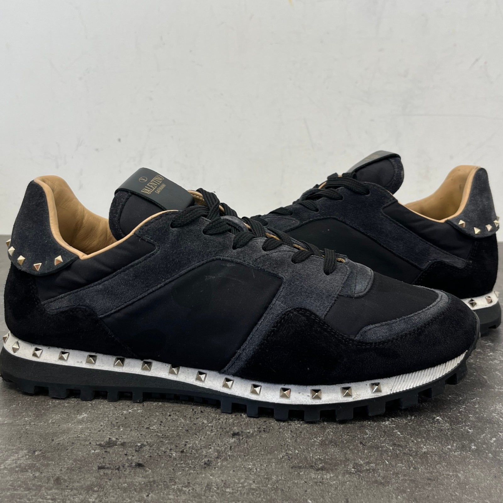 Valentino Garavani Men's Rock Runner Low Trainers Black Size 9 - Photo 12