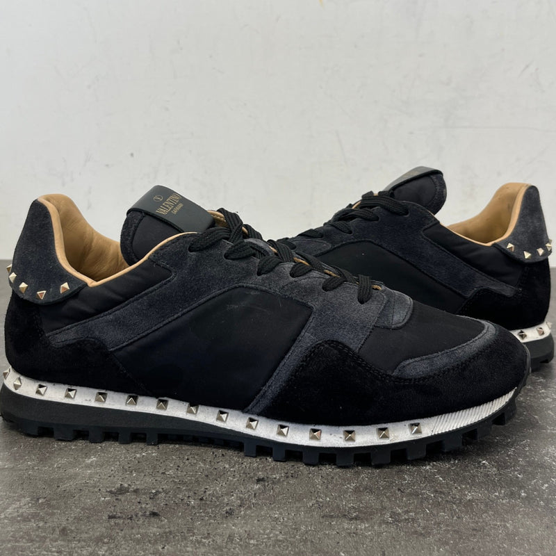 Valentino Garavani Men's Rock Runner Low Trainers Black Size 9