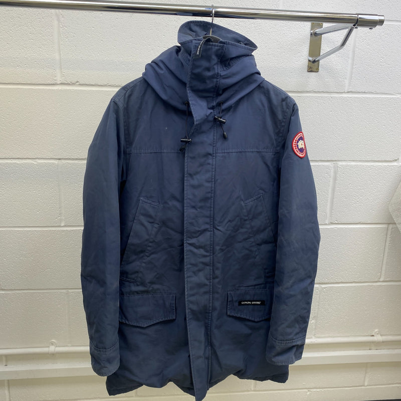 Men's Langford Parka Down Jacket Navy Size M