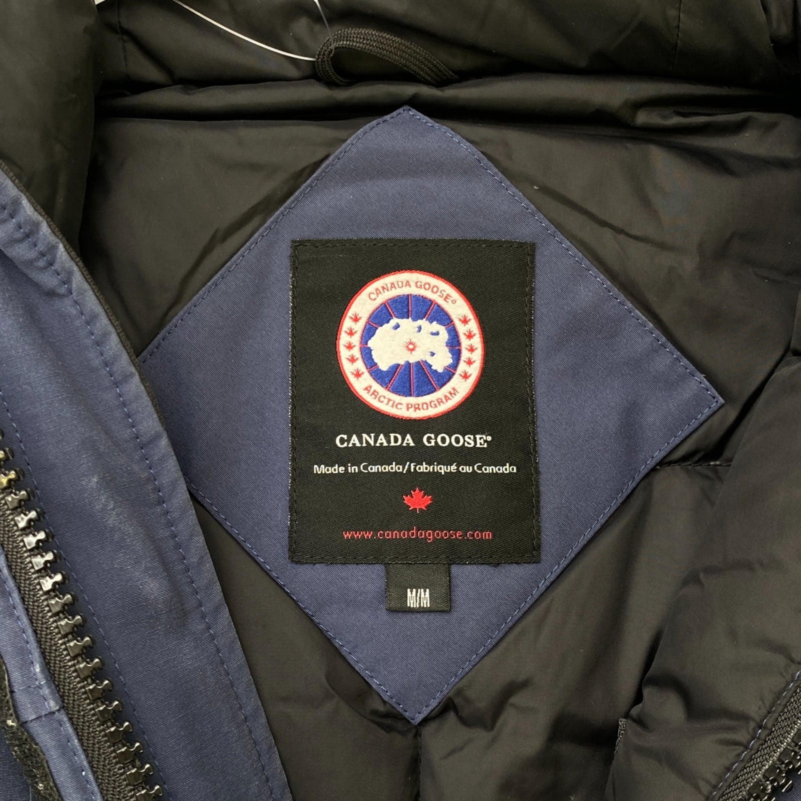 Men's Langford Parka Down Jacket Navy Size M - Photo 7