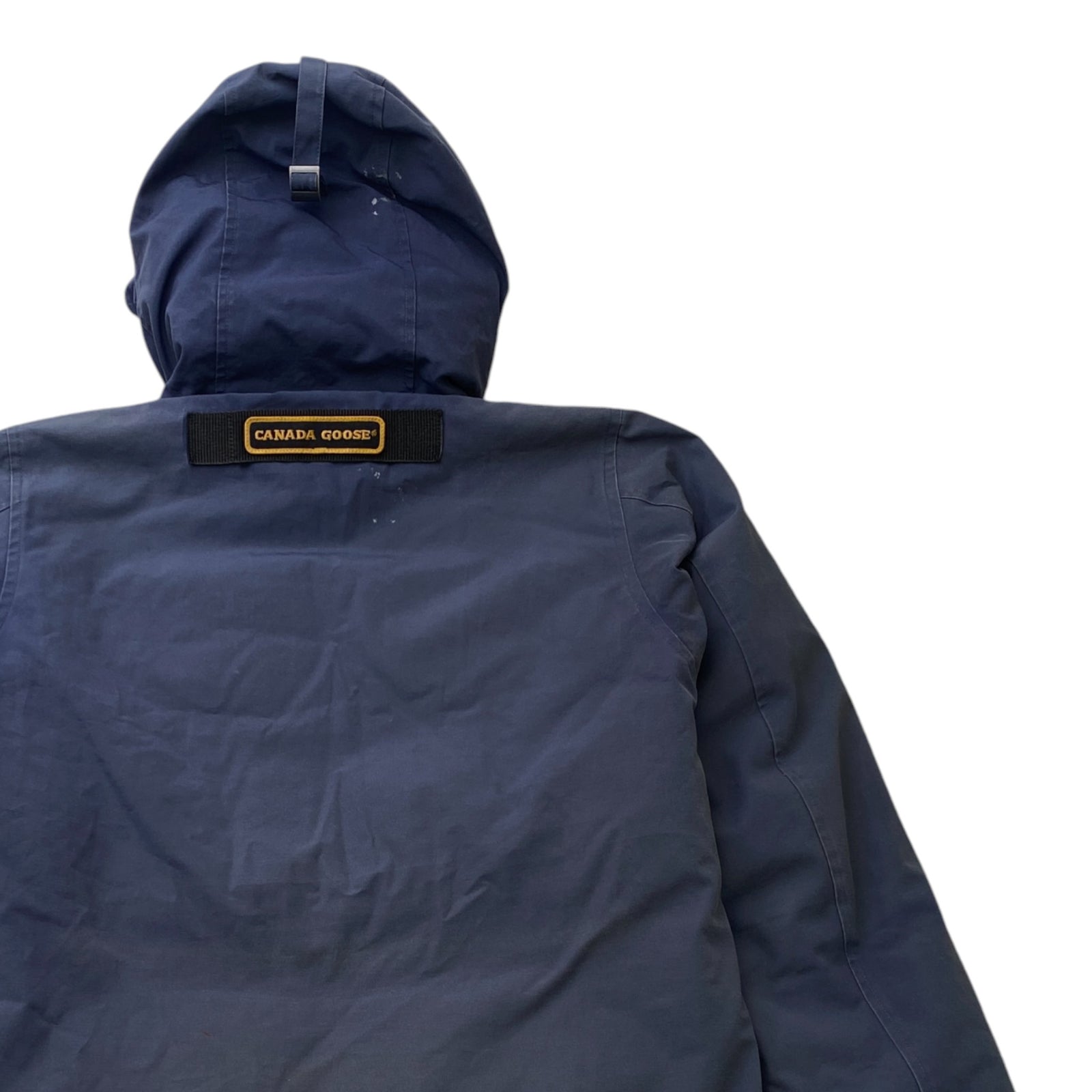 Men's Langford Parka Down Jacket Navy Size M - Photo 4