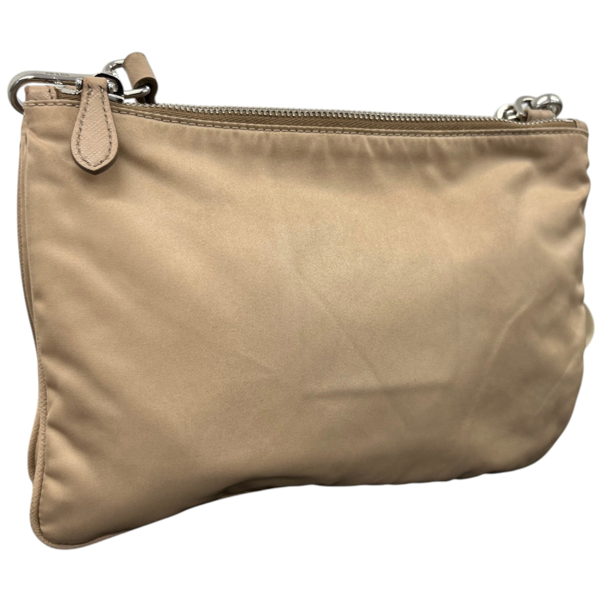 Women's Re-Edition 2000 Plaque Logo Crossbody Bag Beige - Photo 8
