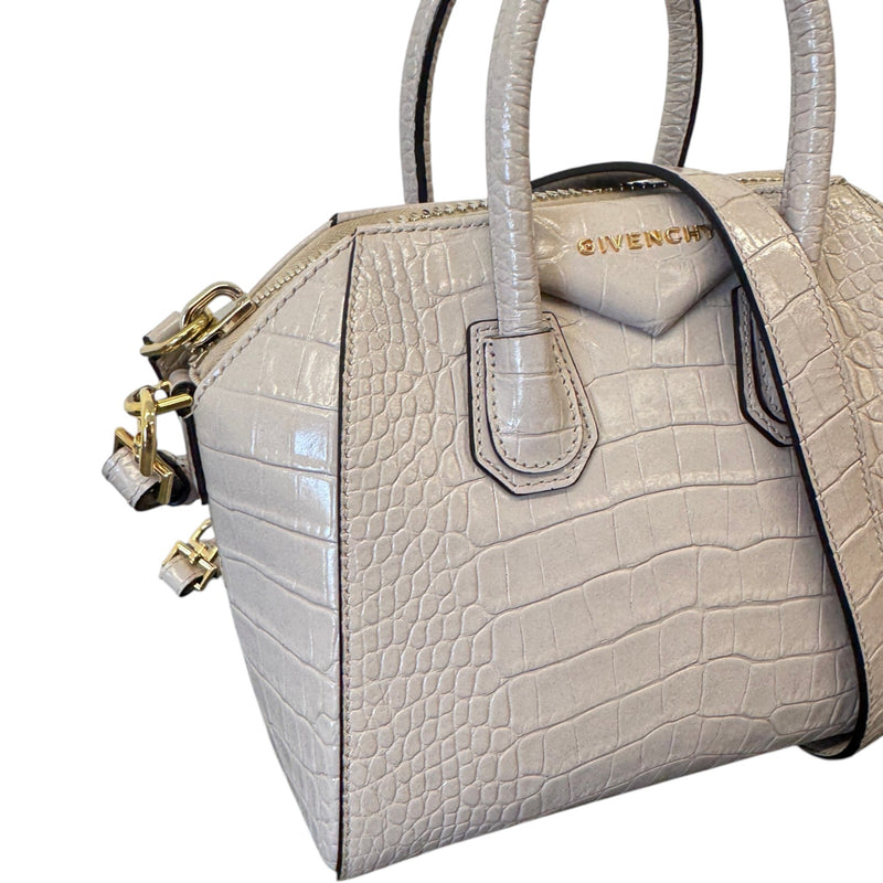 Women's Mini Antigona Handbag Beige